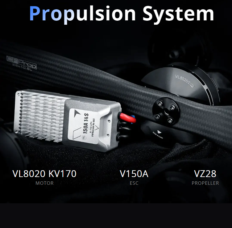 T-MOTOR VL8020 KV170 12S 20kg/ - огляд і ціна Drone Kit Vtol