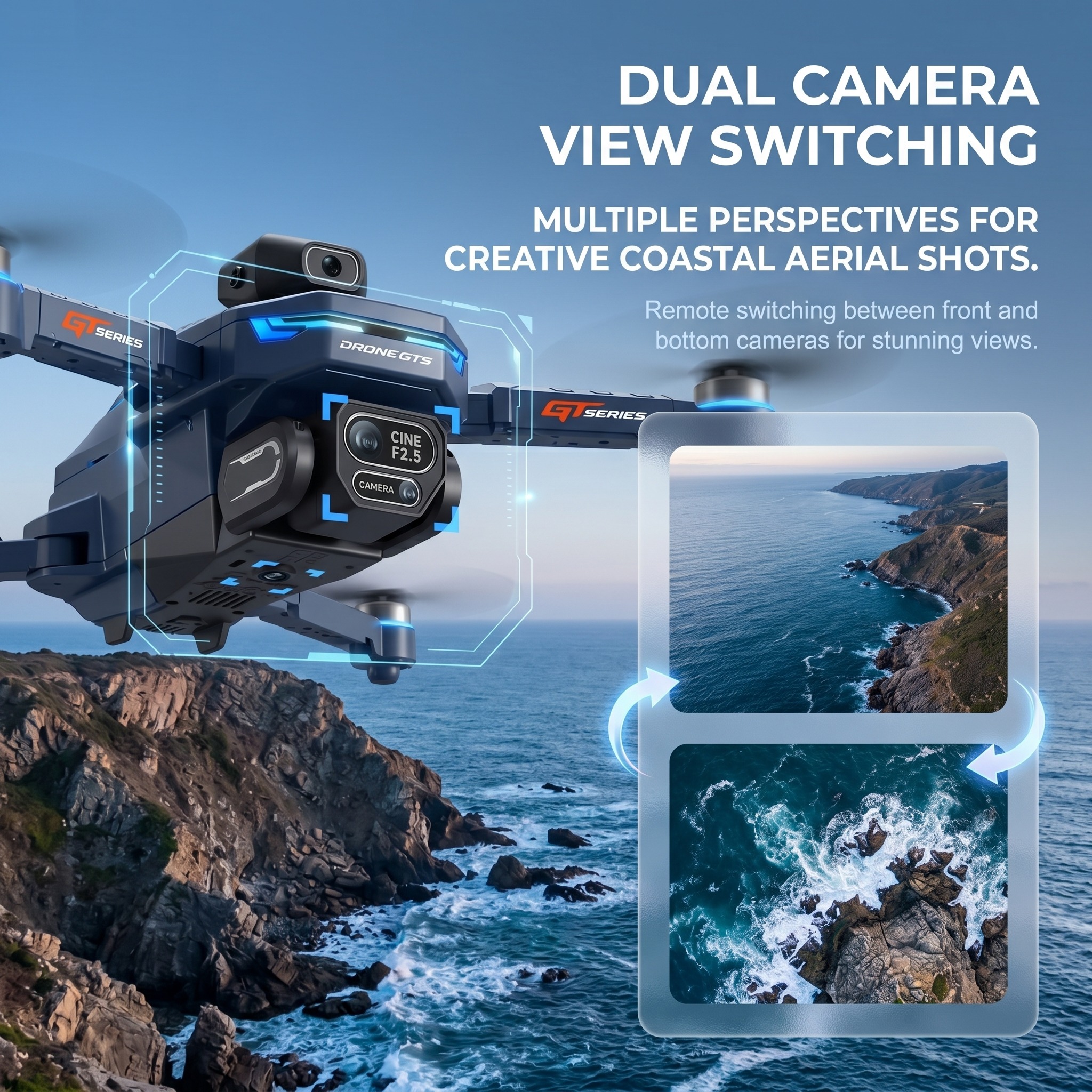 New Drone GT8 8K Professional  - огляд і ціна Drone Kit Professional